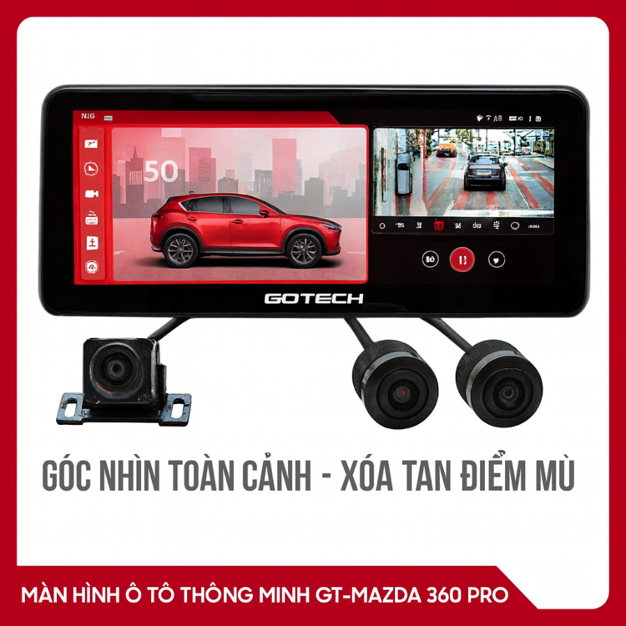 MÀN HÌNH Ô TÔ THÔNG MINH GOTECH GT MAZDA 360 PRO