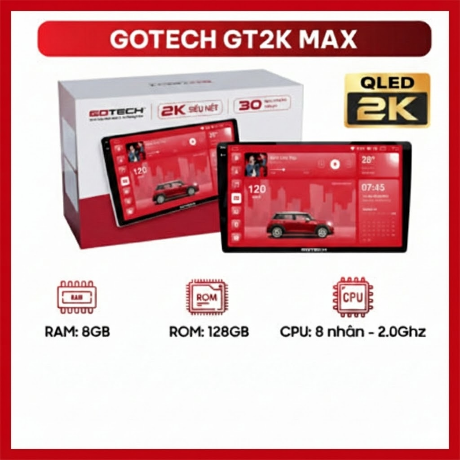 MÀN HÌNH Ô TÔ THÔNG MINH GOTECH GT2K MAX