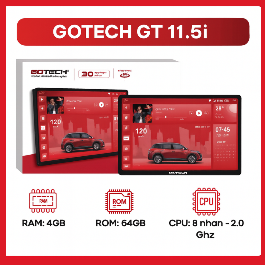 MÀN HÌNH Ô TÔ THÔNG MINH GOTECH GT11.5i