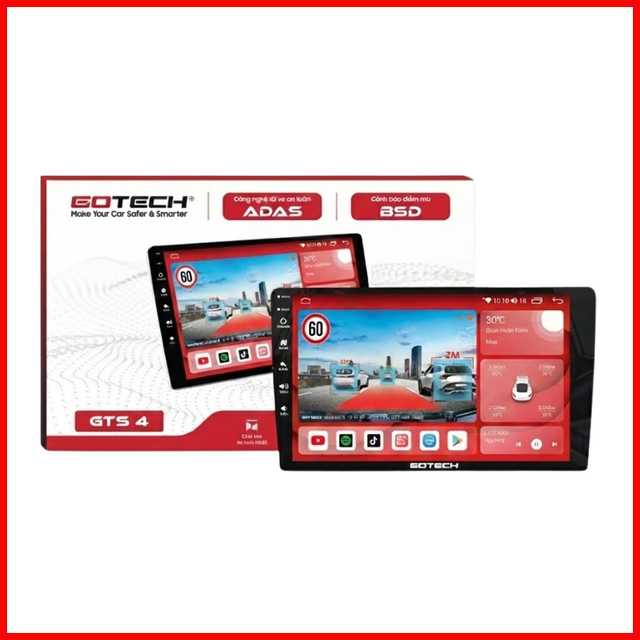MÀN HÌNH Ô TÔ THÔNG MINH GOTECH GTS4